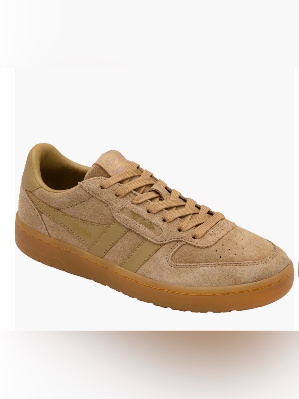 Gola Hawk Suede 86 Sneakers light caramel gum sole brand new no box US9
